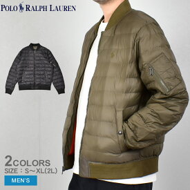 【今だけクーポン配布中】ポロ ラルフローレン MA-1ジャケット メンズ テラ キルティング ボンバー ジャケット POLO RALPH LAUREN TERRA QUILTING BOMBER JKT 710907554 トップス アウター 上着 ジップアップ 長袖 無地 ロゴ 刺繍 フライトジャケット ボマージャケット