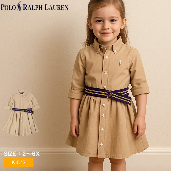 楽天市場】ポロ ラルフローレン ワンピース キッズ ジュニア 子供 BELT 