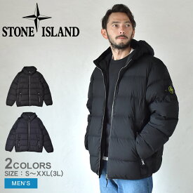 《今だけ！店内全品ポイントアップ》ストーンアイランド ダウンジャケット メンズ SEAMLESS TUNNEL NYLON DOWN-TC STONE ISLAND 791543728 ウェア 長袖 トップス ダウン ジャケット アウター ジップアップ 軽量性 はっ水性 羽毛 ファスナー ブランド ロゴ バッジ 刺繍