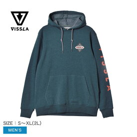 《今だけ！店内全品ポイントアップ》ヴィスラ COASTAL ECO PO HOODIE パーカー VISSLA メンズ M601UCOA ブルー 青 ネイビー ブランド ウェア 長袖 シンプル カジュアル ブランド ロゴ フーディー おしゃれ