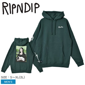 【今だけクーポン配布中】RIPNDIP パーカー メンズ ナーマルリサ フーディー リップンディップ NERMAL LISA HOODIE RNDSMUNL2 トップス パーカー プルオーバー 裏起毛 長袖 ブランド プリント スウェット トレーナー ロゴ おしゃれ ストリート 猫 グリーン