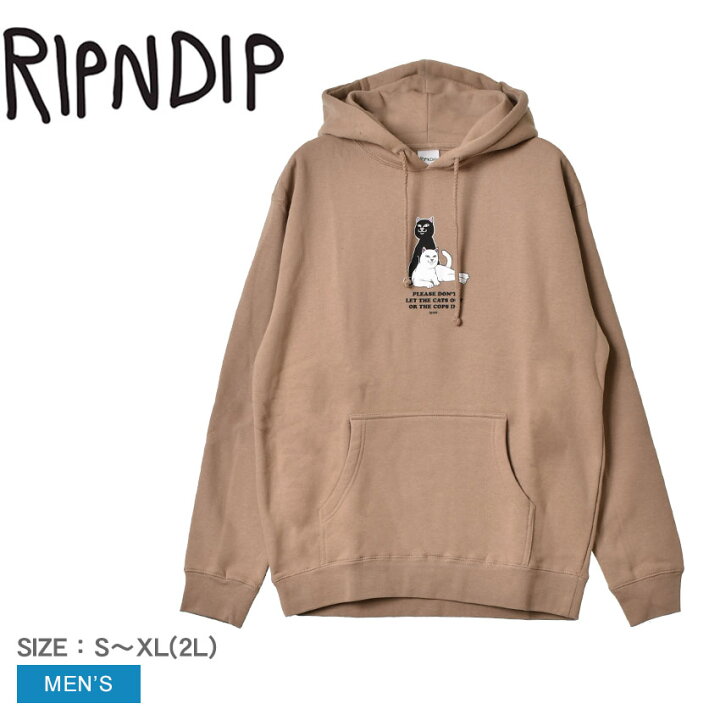楽天市場】RIPNDIP パーカー メンズ KEEP THE CATS IN HOODIE リップン 