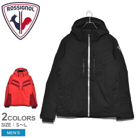 《今だけ！店内全品ポイントアップ》ロシニョール スキー ジャケット アウター ROSSIGNOL SKI JACKET メンズ RLIMJ06 ブラック 黒 長袖 上着 スポーティ スポーツ ウィンタースポーツ 雪 運動 スノーボード 防水 撥水 防寒 シンプル ブランド