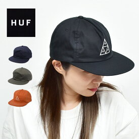 《今だけ！店内全品ポイントアップ》ハフ キャップ メンズ レディース SET TT SNAPBACK HUF HT00715 フラットバイザー スナップバック ストリート スケート ロゴ 刺繍 CAP 帽子 おしゃれ カジュアル シンプル スケーター スケボー サイズ調整 サイズ調節 カーキ ブラック 黒