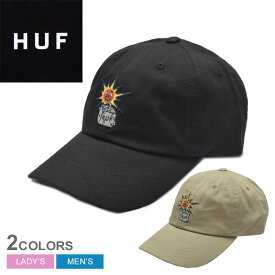 《今だけ！店内全品ポイントアップ》ハフ キャップ メンズ レディース HAT HUF HT00738 ストラップバックキャップ カーブドバイザー アジャスター ワンポイント ストリート スケート ロゴ 刺繍 帽子 おしゃれ カジュアル シンプル スケーター スケボーギフト プレゼント