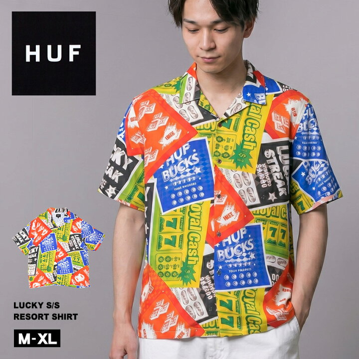 楽天市場】ハフ 半袖シャツ HUF LUCKY S／S RESORT SHIRT メンズ 