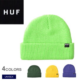 《今だけ！店内全品ポイントアップ》ハフ ニット帽 メンズ レディース ユージュアル ビーニー HUF USUAL BEANIE BN00060 帽子 ニットキャップ キャップ ロゴ カジュアル ストリート ビーニー ベーシック シンプル スケート アクリル グリーン ゴールド ネイビー