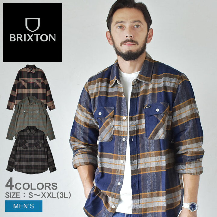楽天市場】ブリクストン カジュアルシャツ メンズ BOWERY L/S FLANNEL 