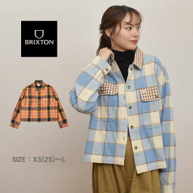 ブリクストン カジュアルシャツ レディース BOWERY W L/S FLANNEL BRIXTON 01209 ウエア ネルシャツ 長袖シャツ 羽織 シンプル ブランド ストリート カジュアル チェック おしゃれ ネイビー 紺 ベージュ ブルー 青 オレンジ