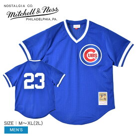 《今だけ！店内全品ポイントアップ》ミッチェルアンドネス ユニフォーム メンズ MITCHELL ＆ NESS MLB AUTHENTIC RYNE SANDBERG CHICAGO CUBS 1984 PULLOVER JERSEY ABPJ3068-CCU84RSAROYA ウエア トップス ベースボールジャージ ストリート オーセンティック ブランド