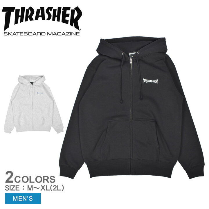 楽天市場】スラッシャー パーカー メンズ GONZ THUMBS ZIP  