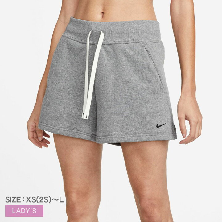 楽天市場 限定クーポン発行中 ナイキ ウィメンズ Dri Fit コア フリース ショート ハーフパンツ Nike レディース Dm7292 091 グレー ズボン ボトムス ショートパンツ ハーフパンツ ブランド シンプル カジュアル スポーツ ランニング ジョギング 誕生日 プレゼント