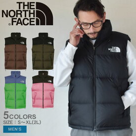 《今だけ！店内全品ポイントアップ》ザ ノースフェイス ダウンベスト メンズ ヌプシベスト THE NORTH FACE Nuptse Vest ND92338 ノースフェース アウター ウェア シンプル カジュアル アウトドア キャンプ レジャー ロゴ ブランド ジャケット ダウン ベスト 防寒 ブラック 黒