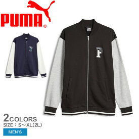 《今だけ！店内全品ポイントアップ》プーマ ブルゾン メンズ PUMA SQUAD トラックジャケット PUMA 678397 ウェア ジャケット 防寒 上着 羽織 ジャージ 長袖ジャージ フルジップ ポケット カジュアル アウトドア キャンプ レジャー ロゴ ブランド おしゃれ 春 秋 冬 S-XL