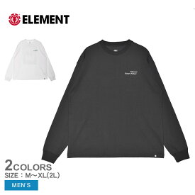 エレメント 長袖Tシャツ メンズ FUTURE NATURE LS ELEMENT BF021052 長袖Tシャツ ロンT プリント カジュアル ストリート アウトドア スケートボード サーフ トレンド コットン ブラック 黒 ホワイト 白 国内正規品