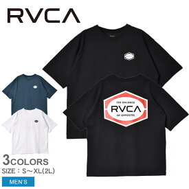 《今だけ！店内全品ポイントアップ》ルーカ 半袖Tシャツ メンズ INDUSTRIAL SS Tシャツ RVCA BD041224 トップス ウェア ウエア クルーネック ロゴ プリント シンプル カジュアル スポーツ サーフ ストリート デイリーユース タウンユース リラックス ブラック 黒 ブルー