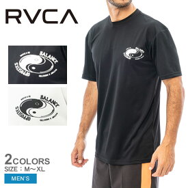 【ゆうパケット配送】ルーカ Tシャツ メンズ BALANCE INSTITUTE Tシャツ RVCA BALANCE INSTITUTE BD041261 トップス サーフィン サーファー スポーツ 運動 スポーティ ウエア ロゴ プリント サーフ クルーネック ブランド ブラック 黒 ホワイト 白