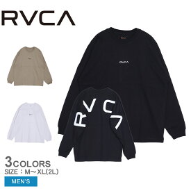 《今だけ！店内全品ポイントアップ》ルーカ 長袖Tシャツ メンズ FAKUE RVCA ロングスリーブTシャツ RVCA FAKUE RVCA LS TEE BE041057 トップス 長袖 クルーネック スポーティ ストリート シンプル ロンT プリント 刺繍