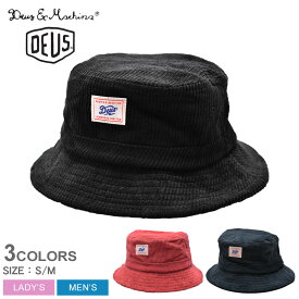 【ネコポス配送】デウス エクス マキナ RONNY CORD BUCKET 帽子 DEUS EX MACHINA メンズ レディース DMW2071268 ブラック 黒 ピンク グリーン ハット ぼうし バケハ バケットハット コーデュロイ ユニセックス ブランド ロゴ シンプル UV 紫外線