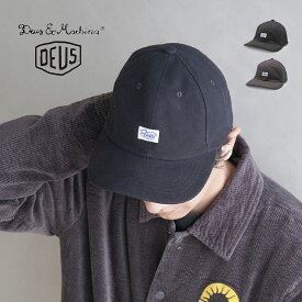 【今だけクーポン配布中】デウス エクス マキナ 帽子 メンズ レディース MOLESKIN CAP DEUS EX MACHINA DMW227158 キャップ ロゴ カジュアル ブランド ぼうし タウンユース レジャー アウトドア キャンプ お出かけ 小物 プレゼント ワンポイント サイズ調節