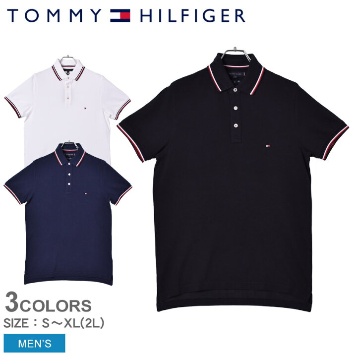 楽天市場 トミーヒルフィガー Tommy Tipped Slim Polo ポロシャツ Tommy Hilfiger メンズ Mw0mw ブラック 黒 ホワイト 白 ネイビー カットソー トップス 半袖 無地 ロゴ 運動 スポーツ アウトドア タウンユース ブランド トミー シンプル 誕生日 プレゼント ギフト