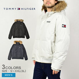 《今だけ！店内全品ポイントアップ》トミーヒルフィガー ジャケット メンズ シュノーケル ボンバー ジャケット TOMMY HILFIGER SNORKEL BOMBER JACKET 152AP858 アウター 中綿 中わた 羽織 上着 ブランド フード ファー ロゴ シンプル カジュアル 旅行 長袖 フルジップ 冬