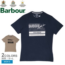 《今だけ！店内全品ポイントアップ》バブアー 半袖Tシャツ メンズ B.INTL BARRY TEE BARBOUR MTS1138 トップス ウェア 半袖 Tシャツ クルーネック おしゃれ 人気 シンプル クラシック クラシカル 大人 バーブァー ロゴ プリント スティーブマックイーン コラボ