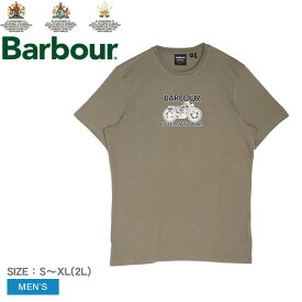 バブアー 半袖Tシャツ メンズ B.INTL LENS TEE BARBOUR MTS1152 ウェア トップス 半袖 Tシャツ おしゃれ 人気 シンプル クラシック クラシカル 大人 バーブァー プリント ロゴ バイク カーキ