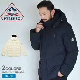 《今だけ！店内全品ポイントアップ》ピレネックス ダウンジャケット メンズ グレード ナイロン ジャケット PYRENEX GRADE NYLON JKT HMS013 アウター ジャケット ダウン ダウンコート ブランド ロゴ フード シンプル アウトドア カジュアル ベーシック ビジネス 防寒 上着