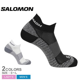 《今だけ！店内全品ポイントアップ》サロモン 靴下 メンズ レディース エアロ アンクル SALOMON AERO ANKLE LC2080900 LC2081000 ソックス アンクル丈 踝丈 くるぶし丈 ウエア スポーツ スポーティ シンプル アウトドア レジャー カジュアル ロゴ ブランド 運動 定番