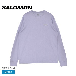 【ネコポス配送】サロモン 長袖Tシャツ メンズ SALOMON LOGO 長袖 Tシャツ SALOMON LC2526000 ウェア ウエア トップス 長袖 ロンT カットソー クルーネック アウトドア レジャー キャンプ カジュアル