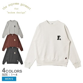 《今だけ！店内全品ポイントアップ》モデムデザイン スウェット メンズ FUN DOG L/S CREW SWEAT modem design F-23051583 ウェア トップス スエット クルーネック 裏毛 プリント グラフィック ロゴ アパレル シンプル カジュアル おしゃれ お洒落 オシャレ タウンユース