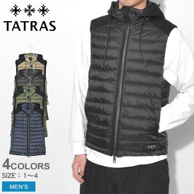 《今だけ！店内全品ポイントアップ》タトラス エロス ベストジャケット TATRAS EROS メンズ MTLA21S4120-D ブラック 黒 ベージュ ネイビー アウター アウトドア シンプル ダウン ブランド おしゃれ シック クラシック ノースリーブ 袖なし 持ち運び 上着 防寒 羽毛 通勤 通学