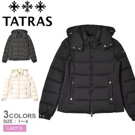 《今だけ！店内全品ポイントアップ》タトラス ダウンジャケット レディース ミレル TATRAS MIREL LTAT23A4899-D アウター ダウン フェザー ブランド シンプル ミドル クラシック ミドル丈 はっ水 フード きれいめ 上着 防寒性 防寒 保温 通勤 おしゃれ グレー ブラック 黒