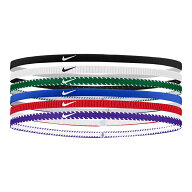 ナイキ ヘアバンド ユニセックス フレックス クラシック スリムヘッドバンド 6本パック NIKE BN2002 汗止…