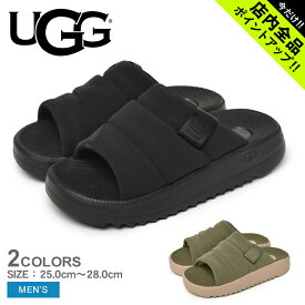 《今だけ！店内全品ポイントアップ》アグ サンダル メンズ マクサー　スライド UGG MAXXER SLIDE 1137970 シャワーサンダル ルームスリッパ シャワサン シャワーサンダル つっかけ ブランド シューズ 靴 カジュアル ロゴ 室内 室外 オフィス 履きやすい 楽ちん リラックス