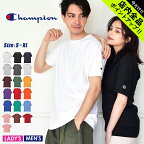 《今だけ！店内全品ポイントアップ》チャンピオン Tシャツ メンズ レディース ADULT 6oz SHORT SLEEVE TEE CHAMPION T425 ウェア ウエア トップス カジュアル ストリート 大きいサイズ ロゴ 刺繍 シンプル 半袖 パープル グリーン ピンク オレンジ ブラック 黒 ホワイト 白