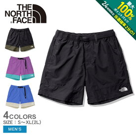 《今だけ！店内全品ポイントアップ》ザ ノースフェイス ショートパンツ メンズ ヌプシショーツ THE NORTH FACE Nuptse Short NB42334 ノースフェース ズボン ボトムス ショートパンツ 撥水 アウトドア カジュアル シンプル 短パン キャンプ ブラック 黒 ブルー 青 ブラウン