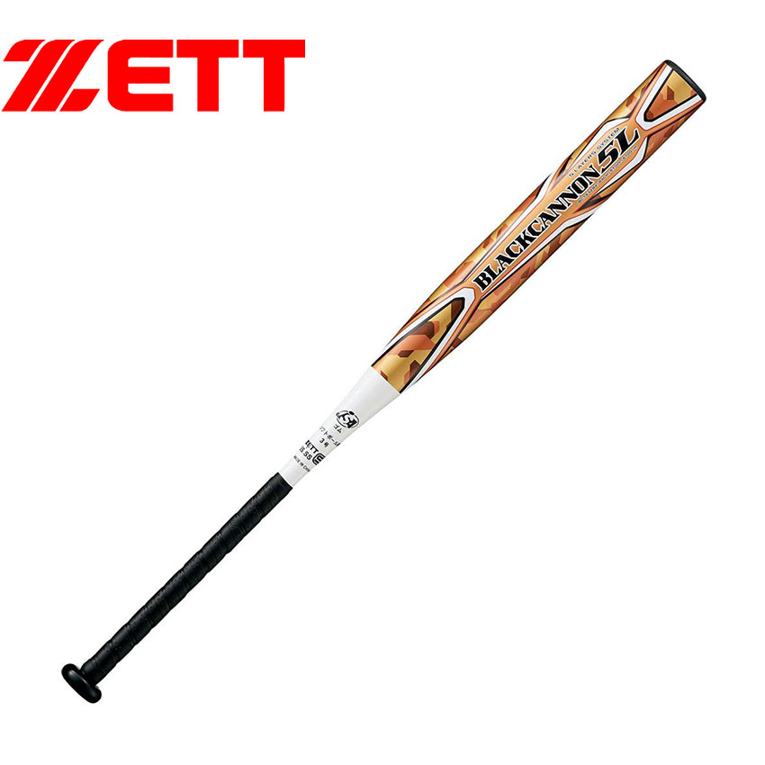 超美品 ZETT ソフトボール3号 ブラックキャノン4L 84cm 660g ゼット