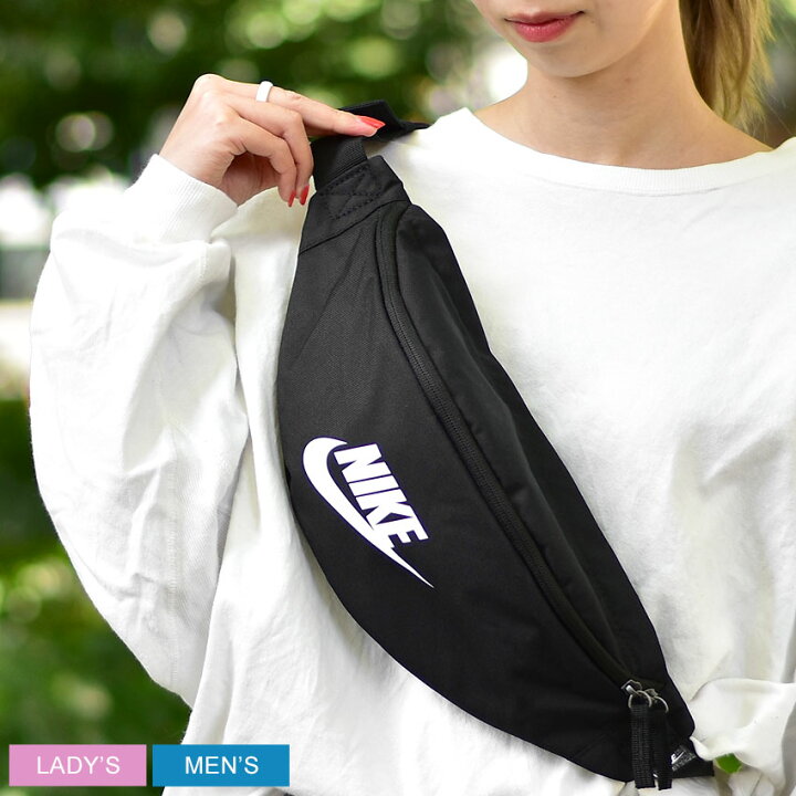 【限定クーポン発行中】ナイキ ヘリテージ ウエストパック ボディバッグ NIKE HERITAGE WAISTPACK メンズ レディース DB0490 ブラック 黒 ウエストバッグ ウエストポーチ バック カバン ブランド シンプル カジュアル スポーティ スポーツ ロゴ アウトドア Z-MALL ボディーバッグ NIKE