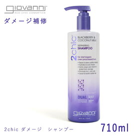 【今だけクーポン配布中】ジョバンニ リペアリング シャンプー 710ml giovanni 2chic b&cm repairing shampoo 18492 ジョヴァンニ ビッグボトル ノンシリコン ダメージケア オーガニック コスメ ココナッツミルク 返品不可 UV【航空便対象外商品】【ラッピング対象外】