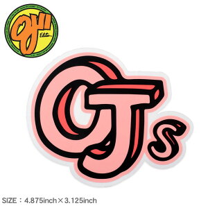 【ネコポス配送】オージェー ステッカー OJ SKETCHBOOK MYLAR STICKER 4.875IN×3.125IN ピンク 88281717 シール スーツケース パソコン PC ロゴ カスタム スケボー スケートボード スポーツ ストリート おし