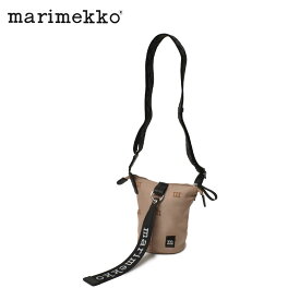 《今だけ！店内全品ポイントアップ》マリメッコ ショルダーバッグ メンズ レディース ESSENTIAL BUCKET M－LOGO ショルダーバッグ MARIMEKKO 91679 バッグ 鞄 かばん ウニッコ ロゴ お出かけ 肩掛け タウンユース カジュアル カジュアル デイリー タウンユース シンプル 総柄