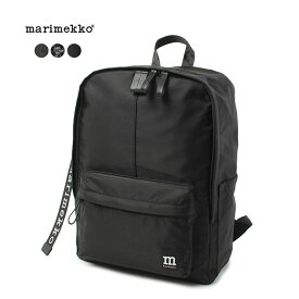 マリメッコ リュック MARIMEKKO ジップ トップ バックパック ブラック 黒 グレー ZIP TOP BACKPACK ウニッコ 花柄 ロゴ 無地 総柄 日帰り デイリーバッグ おしゃれ カジュアル 男女兼用 メンズ レディース 大容量 収納 16インチ ノートPC ギフト|slz|