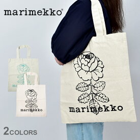 マリメッコ バッグ メンズ レディース トートバッグ MARIMEKKO Vankka Vihkiruusu Placement BAG 94179-770 94179-890 エコバック カバン かばん 鞄 手提げ 北欧 トート お出かけ 買い物 花柄 ロゴ グリーン 緑 ホワイト 白