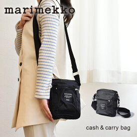 マリメッコ ショルダーバッグ キャッシュ＆キャリー バッグ marimekko cash carry bag ミニサイズ サコッシュ ポシェット 斜めがけ バック カバン 鞄 カーキ トラベル 旅行 斜めがけ 軽い サコッシュ ギフト おしゃれ スマホショルダー