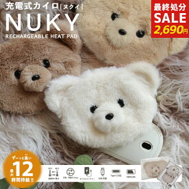 【最終処分価格!!★】＼ランキング1位／ カイロ 充電式 電気カイロ くまカバー付き セット テディベア ポーチ くま 繰り返し使える 電子 かわいい エコカイロ くり返し使える 充電 モバイル 大容量 バッテリー 5000mAh 45℃ 55℃ 暖房 おしゃれ 寒さ対策 プレゼント