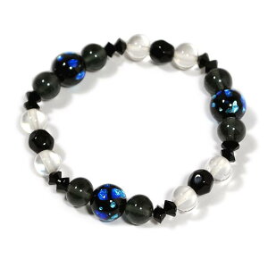 和泉玉アクセサリー 数珠ブレスレット ほたる玉(青) ガーデンフィールド 雑貨