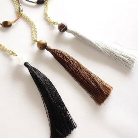 SALE品 【即日発送】タッセルタイプ 2連 ロングネックレス フォーマル カジュアル オシャレ カッコいい THALOFTNEC 全3種類　oracha