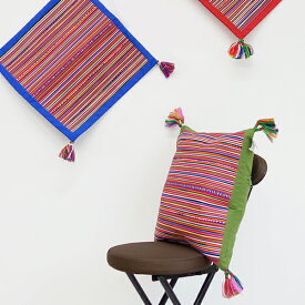 SALE品 【即日発送】クッションカバー 42×42cm アジアンテイスト おしゃれ 存在感 インテリア雑貨 THALOFLCCOVER 　oracha